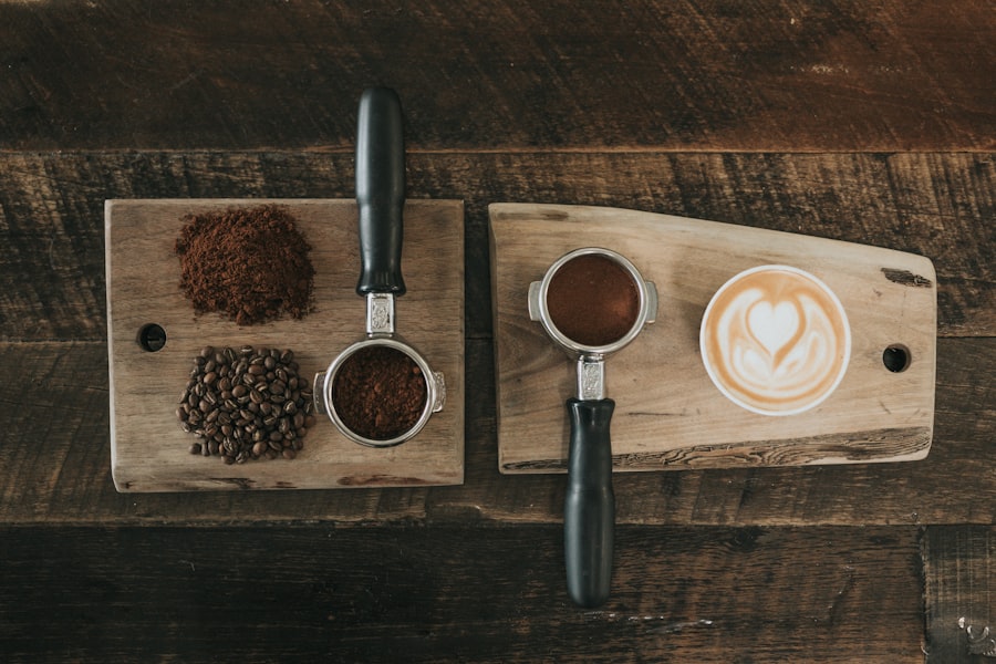 バリスタ道具とコーヒー